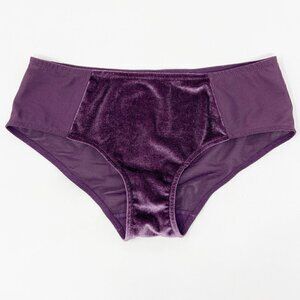 MODERN MOVEMENT | Purple Velvet Boyshort Mid Rise Panty Medium